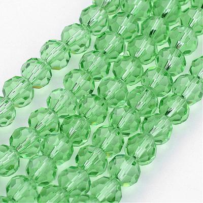 Transparent Glass Bead Strands GLAA-G013-4mm-55-1