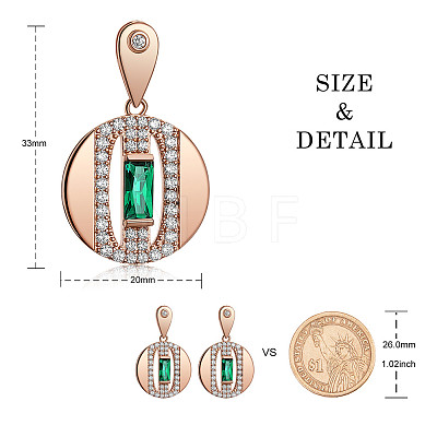 SHEGRACE Brass Micro Pave Grade AAA Cubic Zirconia Dangle Stud Earrings JE898B-1
