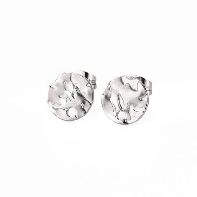 Non-Tarnish 304 Stainless Steel Stud Earring Findings STAS-T052-38A-P-1