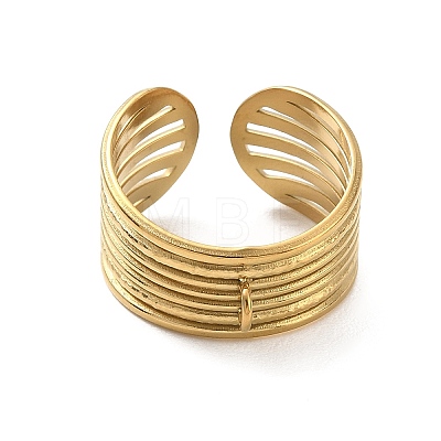 304 Stainless Steel Cuff Open Ring Setting SA-CBA37BC-10G-1