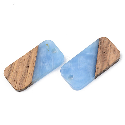 Resin & Walnut Wood Pendants RESI-S389-049B-1