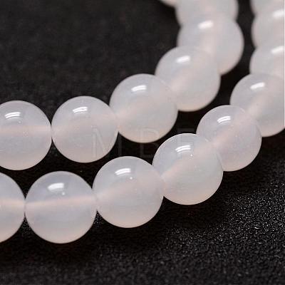Natural Agate Bead Strands G-G880-03-8mm-1