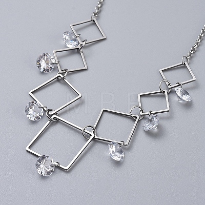 304 Stainless Steel Necklaces NJEW-JN02685-01-1