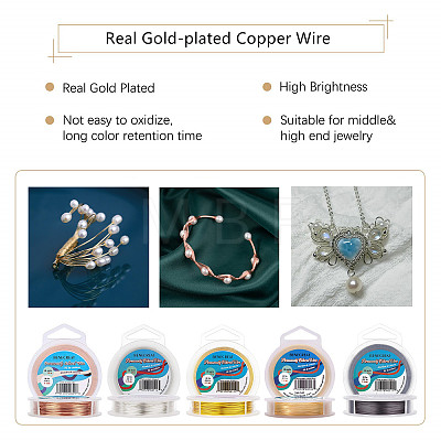 Round Copper Craft Wire CWIR-BC0006-08B-1
