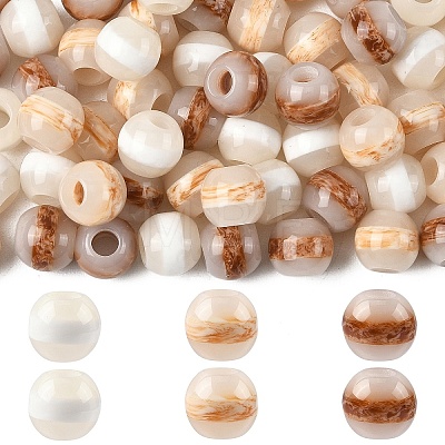 30Pcs Resin European Beads RESI-YW0006-36A-1
