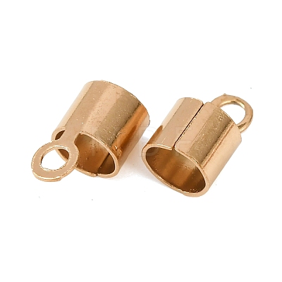 Ion Plating(IP) 304 Stainless Steel Fold Over Crimp Cord Ends STAS-P434-05F-G-1