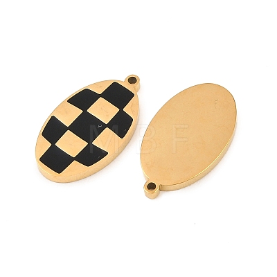 304 Stainless Steel Enamel Pendants STAS-Z190-07G-03-1