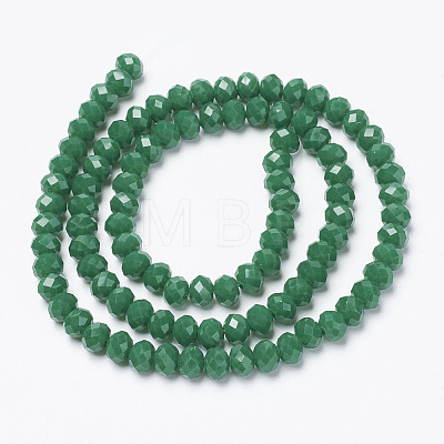 Opaque Solid Color Imitation Jade Glass Beads Strands EGLA-A044-P2mm-D09-1