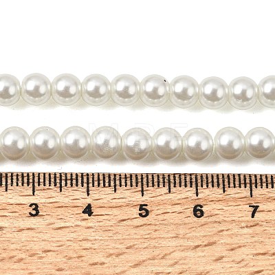 Eco-Friendly Dyed Glass Pearl Round Beads Strands HY-A008-6mm-RB001-1