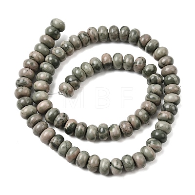 Natural Green Wood Lace Stone Wooden Jasper Beads Strands G-A280-A29-02-1