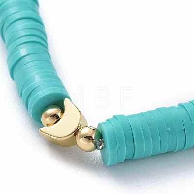 Handmade Polymer Clay Heishi Beads Stretch Bracelets BJEW-JB05621-05-1