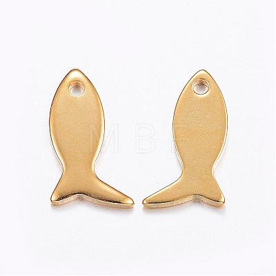 201 Stainless Steel Charms STAS-L187-05G-1