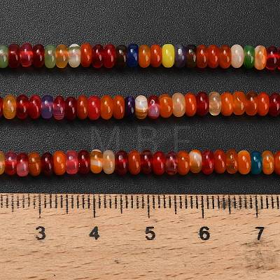 Natural Agate Beads Strands G-L635-A01-4x2mm-03-1