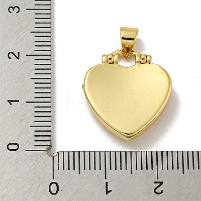 Brass Micro Pave Cubic Zirconia Pendants KK-N254-135C-G-1