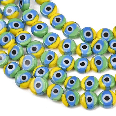 Handmade Evil Eye Lampwork Beads LAMP-C028-01-02-1