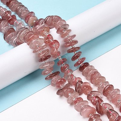Natural Straswberry Quartz Beads Strands G-D480-A14-1