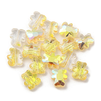 100Pcs Electroplate Glass Beads EGLA-P058-HR01-1