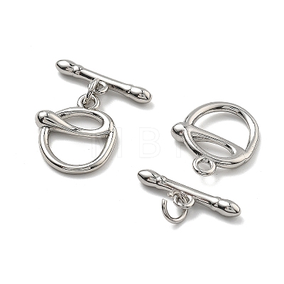 Brass Toggle Clasps KK-B129-18P-1