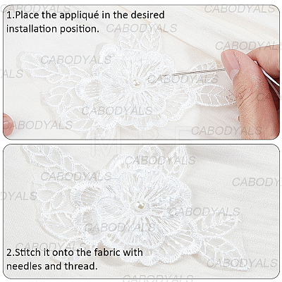 14Pcs 7 Styles Polyester Sewing Decorate DIY-CY0003-27-1