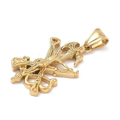 Easter 304 Stainless Steel Pendants STAS-D207-10G-1