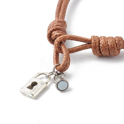 Adjustable Korean Waxed Polyester Cord  Bracelets BJEW-TA00001-1