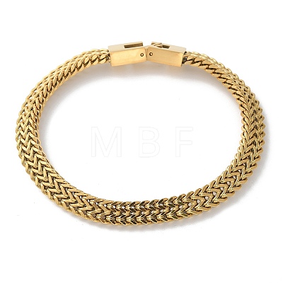 Brass Wheat Chain Bracelets for Women Men KK-P292-22G-1