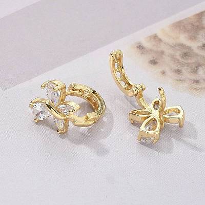 Brass Hoop Earrings EJEW-R016-10G-02-1