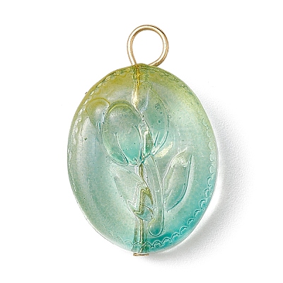 Transparent Glass Pendant X-PALLOY-JF02256-1