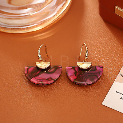 Brass & Paua Shell Dangle Earrings WG60023-06-1