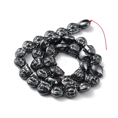 Synthetic Non-Magnetic Hematite Beads Strands G-H303-B08-1
