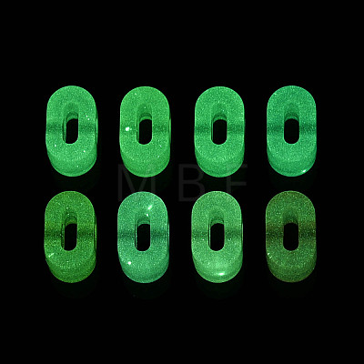 Luminous Frosted Transparent Acrylic Beads TACR-T029-21A-1