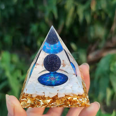 Orgonite Pyramid Resin Energy Generators PW-WG47C8E-01-1