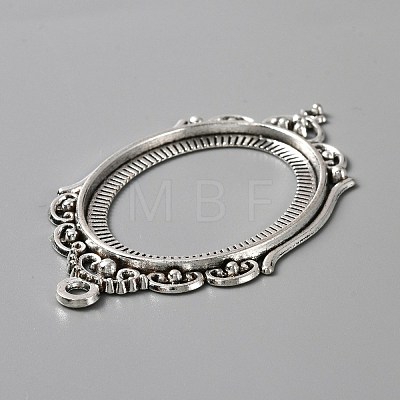 Zinc Alloy Pendant Cabochon Settings FIND-WH050-70AS-1