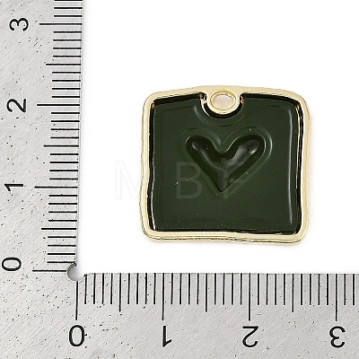 Rack Plating Alloy Enamel Pendants PALLOY-P309-04G-04-1