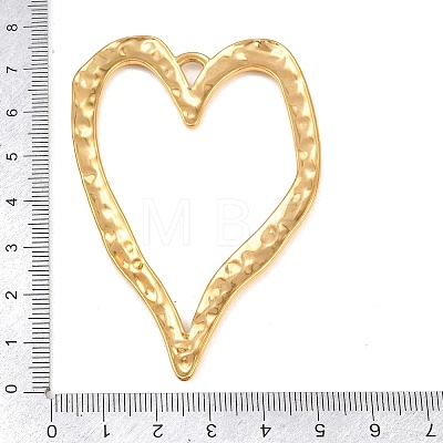 Hammered 304 Stainless Steel Big Pendants STAS-H249-18G-1