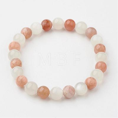 Natural Multi-Moonstone Bracelets BJEW-JB02659-01-1