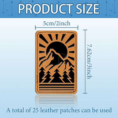 Imitation Leather Clothing Label Tags AJEW-WH0509-001-1