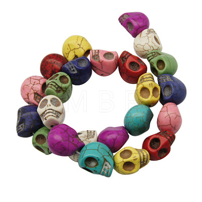 Synthetic Howlite Beads X-TURQ-18X17-11-1