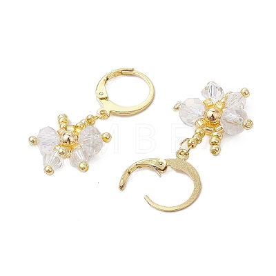 Butterfly 304 Stainless Steel Leverback Earrings for Women EJEW-MZ00380-1