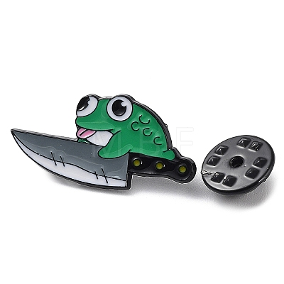 Cartoon Magic Frog Enamel Pins JEWB-H019-02EB-01-1