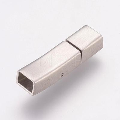 304 Stainless Steel Bayonet Clasps STAS-K145-16P-1