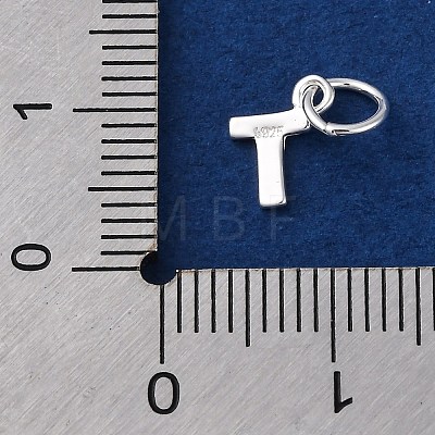 925 Sterling Silver Letter Charms LS-STER-C012-01S-T-1