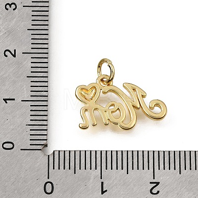 Mother's Day Brass Pendants KK-L276-02G-1