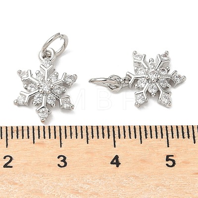 Brass Micro Pave Cubic Zirconia Pendants with Jumping Ring LS-KK-A254-24P-1