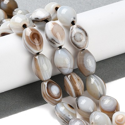 Natural Eye Agate Beads Strands G-NH0019-D01-01-1