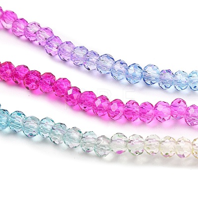 Transparent Painted Glass Beads Strands DGLA-A034-T2mm-A14-1