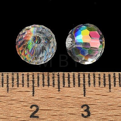 Half Rainbow Plated Glass Beads EGLA-P059-02A-HR02-1