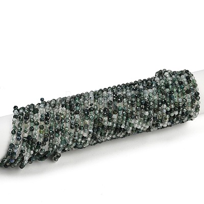 Natural Moss Agate Beads Strands X-G-A129-3mm-01-1