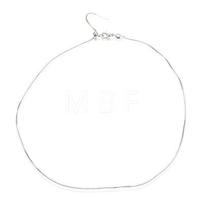 Adjustable Electroplate Brass Venetian Chain Necklace Making X-MAK-L028-02P-1