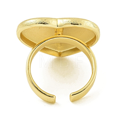 Brass Open Cuff Rings for Women RJEW-U011-03G-01-1